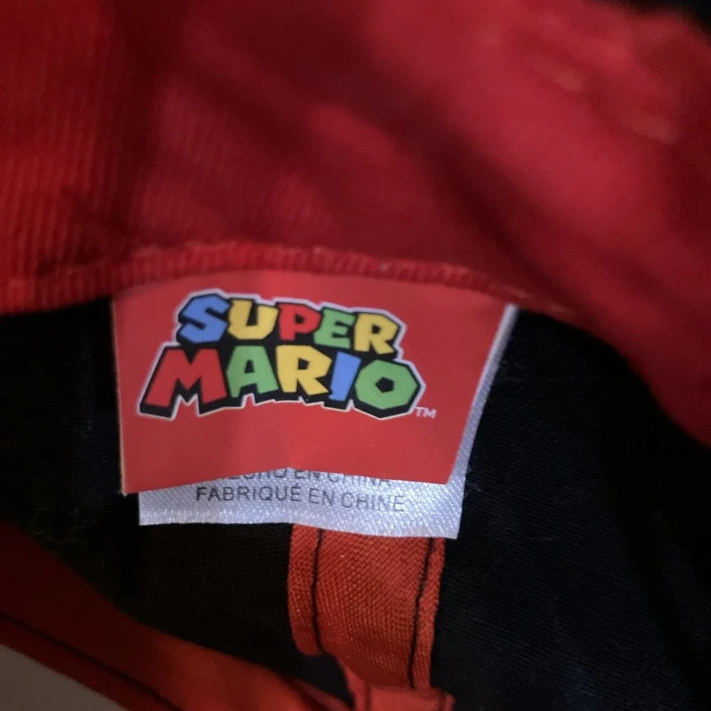 Mario 3D Logo Cap Hat Nintendo Ball Cap Snapback Toddler Kid Size